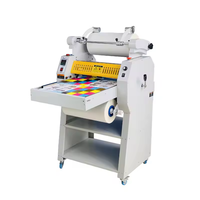 Lamineuse thermique multifonctionnelle à alimentation par courroie WD-350 machine à plastifier à rebobiner automatique lamineuse à rouleaux d'acier