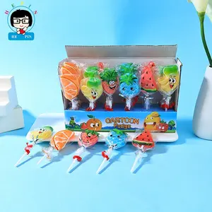 Wholesale Price Assorted Fruit Jelly Candy Lollipop Sugar-Coated Gummy Soft Jelly Candy