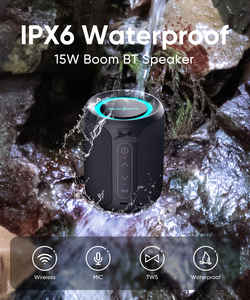 <strong>Car</strong> Camping Outdoor Long Battery Life Mini Waterproof IPX6 NS100 <strong>Bluetooth</strong> <strong>Speaker</strong> Wireless Portable 15W BT for Desktop Office - Product Image 5