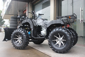<span class=keywords><strong>Quad</strong></span> tout-terrain puissant de 300 cm³ à transmission par arbre, modifié pour déneiger, avec lame à neige réglable, fiable pour une déneigement efficace - Product Image 3