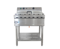 Friteuse électrique commerciale KFC professionnelle de grande capacité, 52l, pour poulet et Chips