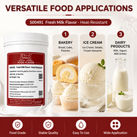 Arôme Crème Lactée pour Boissons et Pâtisseries, Additif Laitier, Essence Laitière, Arôme de Lait Frais en Poudre Résistant à la Chaleur pour Boulangerie, Boissons et Confiseries