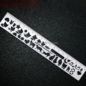 <span class=keywords><strong>Règle</strong></span> en métal de précision sur mesure OEM, en acier inoxydable, aluminium, titane, laiton, avec marquage laser et trou de suspension - Product Image 2