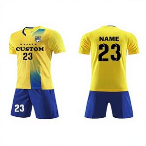 เสื้อฟุตบอลผู้ชายรุ่นนักเตะสั่งทำพิเศษ พร้อมโลโก้และหมายเลข ระบายอากาศได้ดี คุณภาพสูง ผลิตจากโพลีเอสเตอร์ 100% น้ำหนักเบา - Product Image 1