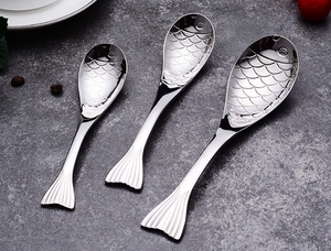 ปีใหม่จีนก้อยปลาแฟนซีปลาคาร์พกาแฟช้อนสแตนเลสตักชา - Product Image 4