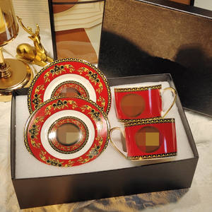 Vend des ensembles de tasses et soucoupes en porcelaine osseuse avec boîtes cadeaux - Product Image 3