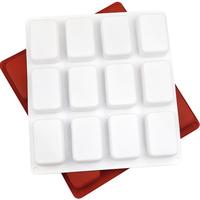 12 trous forme carrée moules à gâteaux en silicone maison bricolage savon à la main moule réutilisé gâteau au chocolat bougie moule outils de cuisson