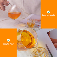 Tasse à partager en verre borosilicate de 400 ml pour le thé, idéale pour les affaires, les fêtes de famille, les hôtels, les bureaux, avec poignées personnalisables