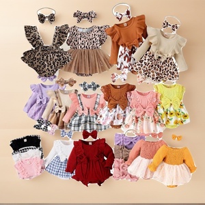 All'ingrosso abbigliamento per bebè 0-3 <span class=keywords><strong>mesi</strong></span> bebè tutine un pezzo tute tute tute tute per bambini 2 pezzi - Product Image 1