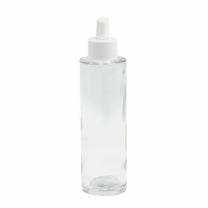 2024 новейшие модели заказного цвета 100 мл масло для сообщений прозрачные стеклянные бутылки пробка для бутылок с заводской опт