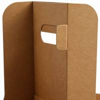 Porte-gobelets jetables pour boissons chaudes et froides, porte-boissons 2 gobelets / 4 gobelets avec poignée, porte-gobelets en papier kraft