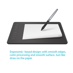 Huion — <span class=keywords><strong>tablette</strong></span> <span class=keywords><strong>graphique</strong></span> H950P <span class=keywords><strong>pour</strong></span> dessin digital, adaptée au pc, avec stylet portable, stylet inclinable, 8192 niveaux de sensibilité à la pression, USB, design bon marché - Product Image 6