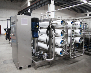 ระบบกรองน้ำแบบออสโมซิสผันกลับ (Reverse Osmosis)  พร้อมอุปกรณ์กรองน้ำความจุสูงสำหรับโรงงาน ระบบกรองน้ำ Ro-16 - Product Image 1