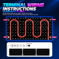 Panneau LED flexible RGBW DMX-512 haute densité, découpable, adressable, pour éclairage de fond de scène et rétroéclairage de pierre