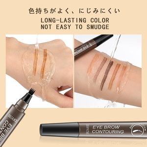 Juego de 5 Lápices para Microblading de Cejas, Pincel para Cejas, Color Gris Rojizo Claro y Oscuro, Negro Mágico, Resistente al Agua, 4 Puntas, para Tatuajes - Product Image 4