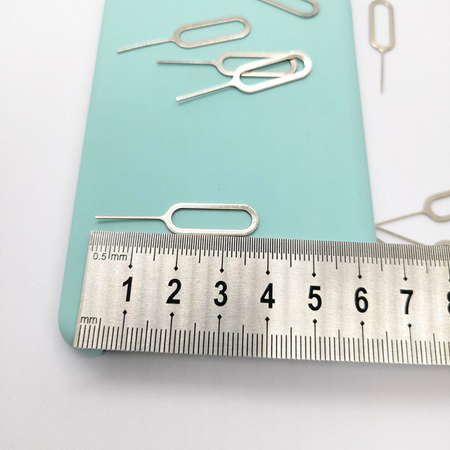 Kuliwei Durable Plastic Bag Stainless Steel Card Extractor Accessory for Android Sim Card for Mobile Watches Cameras Earphones