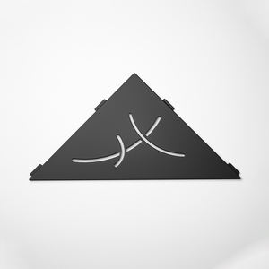 Étagère d'angle moderne en acier inoxydable brossé de qualité supérieure, organisateur de douche pour salle de bain, étanche, montage mural sans perçage - Product Image 3