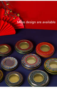 दौर safran सोने धातु एल्यूमीनियम भगवा टिन कर सकते हैं के साथ पैकेजिंग 2g 5g भगवा टिन बॉक्स कंटेनर ढक्कन भगवा - Product Image 2