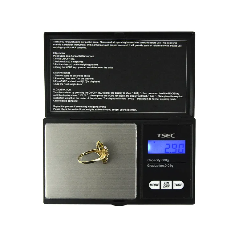 mini pocket 500g x 0.01g digital precision scale keychain