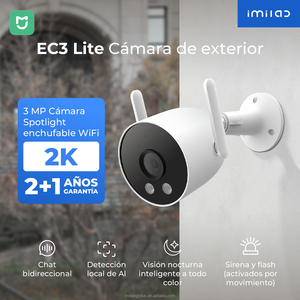 IMILAB EC3 2K 3MP HD Outdoor WiFi Security <b>Camera</b>, Spotlight & Siren Alarm, Human Detection, Color <b>Night</b> <b>Vision</b> - Product Image 1