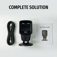 Scanner 2D de bureau élégant pour boutique de mode Cino S680, lecteur QR moderne pour présentation et paiement en magasin de luxe
