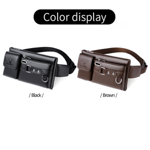 Bolso de Hombro/<span class=keywords><strong>Cintura</strong></span>/Pecho de Cuero PU Impermeable con Cierre y Logotipo Personalizado, para <span class=keywords><strong>Hombre</strong></span>, con Forma de Almohada, de Gran Capacidad, para Auriculares - Product Image 5