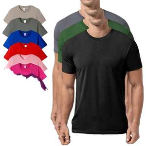 T-shirt de sport oversize 100 % coton, multicolore, vierge, avec tissu de 180 g, impression de logo personnalisé pour hommes – Vente en gros - Product Image 1