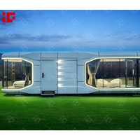 Maison préfabriquée Apple Cabin haut de gamme, personnalisée, très demandée, maison capsule modulaire, maison capsule spatiale écologique de luxe