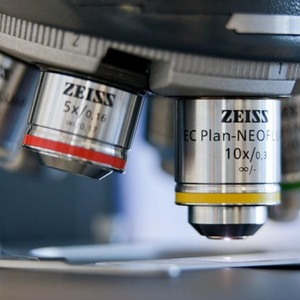 Microscopio trinocular Zeiss Axioscope 7 con oculares ópticos ortogonales de 10x para uso en laboratorio - Product Image 4
