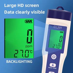 Cl201 Nieuwe <span class=keywords><strong>Cl</strong></span>/Temp Meter Digitaal 2 In 1 Chloor <span class=keywords><strong>Water</strong></span> Kwaliteit <span class=keywords><strong>Tester</strong></span> Voor Zwembaden Drinkwater Aquaria - Product Image 4