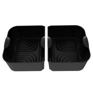 Freidora de aire chengkehome, sartén de silicona para hornear, 10,4L, adecuada para freidora de aire, sartén doble ninja AF500EU <span class=keywords><strong>cosori</strong></span>, <span class=keywords><strong>accesorios</strong></span> para freidora de aire - Product Image 2