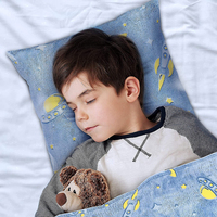 Couverture lumineuse en gros avec oreiller, motif personnalisé licorne, dinosaure, étoiles, couverture magique qui brille dans le noir pour enfants