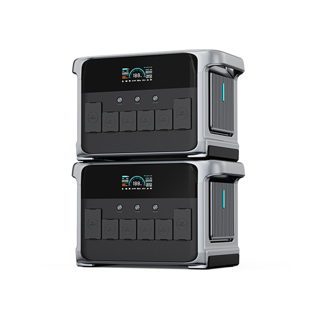 Best Expandable Lithium Battery Power Station 5000W/3000W/2400W/1200W Inverter MPPT Controller All in One Home Solar System