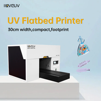 Impresora UV de Cama Plana, Impresora UV para Botellas, Máquina de Impresión de Tamaño A4 A3, Impresora UV Comercial