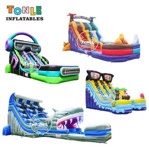 TONLEインフレータブルカスタム業務用18フィート22フィート27フィート子供大人用ウォータースライドコレクションインフレータブルウォータースライド販売中 - Product Image 3