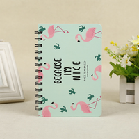 Carnet à spirales A5 avec couverture rigide à motifs de dessins animés, logo personnalisé, papeterie, cadeau pour les étudiants