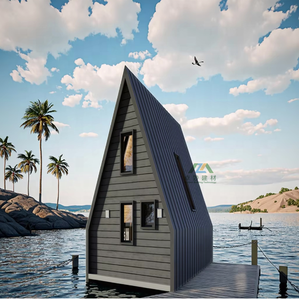 Cabane Modulaire Préfabriquée en Bois en Forme de A, Luxe Moderne, Alimentée à l'Énergie Solaire, pour Glamping en Plein Air, Complexes Hôteliers et Appartements Écologiques - Product Image 4