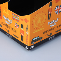 Black Burger Box Pommes Frites Chicken Box Karton mit Griff und Liner kann Getränke setzen kann Box Carry Bag