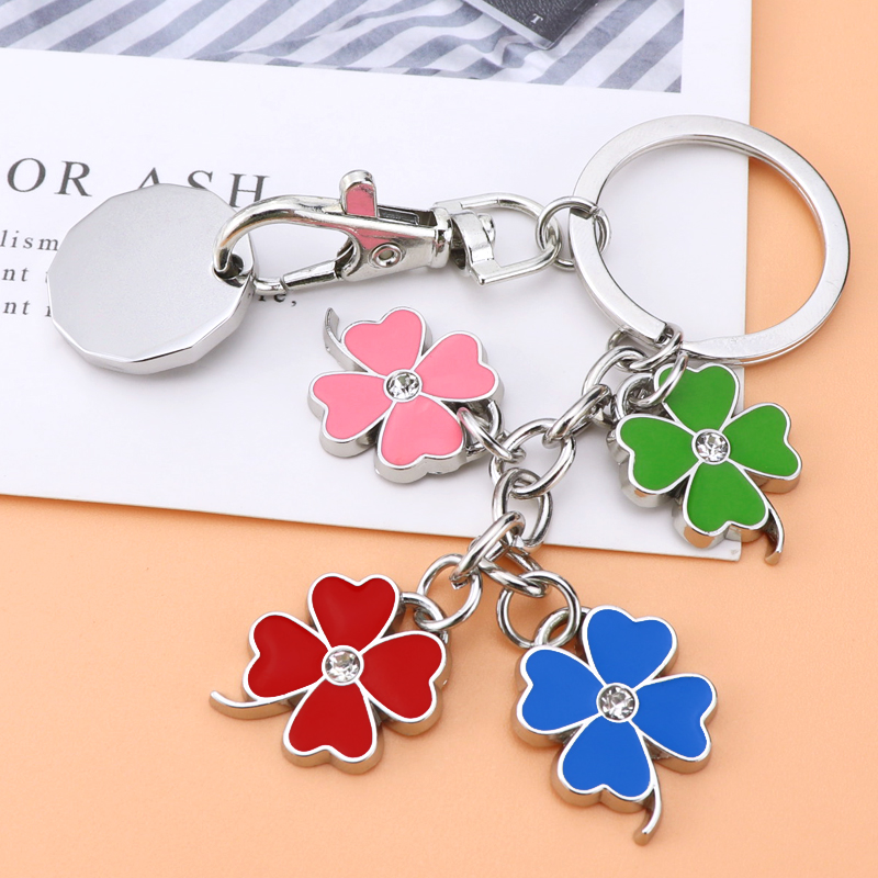 小物 surgery clover logo 4 keycharm Amazon.com: Clovers Online Good Luck Preserved 4 Leaf Clover