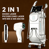 Perfectlaser Poignée à diode 100 millions de impulsions pour épilation efficace et Piqûre Pico 5 millions d'impressions pour le détatouage