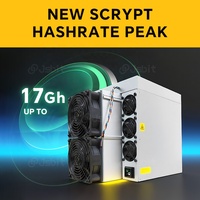 Nouveau Bitmain Antminer L9 15/16/17GH LTC/ Doge Miner - 3260-3400W Asic Crypto Dogecoin Mining Machine avec alimentation