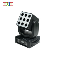 XJ Factory Direct Nouveau projecteur à tête mobile 9 matrices 120W RGBW 4-en-1 DMX512 IP33 8000 Lumens avec LED auxiliaire pour éclairage de scène DJ Disco