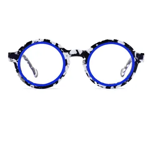 Kacamata baca resep kacamata Italia asetat Logo kustom bingkai bebas kacamata baca
