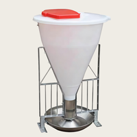 Mangeoire automatique en acier inoxydable pour bétail, à alimentation sèche et humide, capacité de trémie, équipement agricole