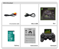 Console de jeu portable rétro S10, système d'exploitation Linux, 640x480, 520 jeux d'arcade intégrés, manette pour deux joueurs, sortie TV, écran couleur, 1020 mAh