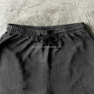 <span class=keywords><strong>Pantaloni</strong></span> Jogger Oversize in Cotone <span class=keywords><strong>con</strong></span> Vita Elastica Personalizzata, Stile Streetwear, Gamba Larga e Caviglie Elasticizzate - Product Image 4