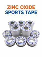 Bande de sport en tissu de coton à l'oxyde de zinc, imperméable, haute perméabilité à l'air, bord dentelé détachable, certifiée CE, pour la rééducation et la thérapie