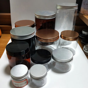 Nhà Máy Bán buôn cấp thực phẩm Hộp Nhựa Tùy Chỉnh nhựa PET với nắp nhôm <span class=keywords><strong>OEM</strong></span> Pet <span class=keywords><strong>Jar</strong></span> thực phẩm đóng hộp miệng rộng lọ - Product Image 1