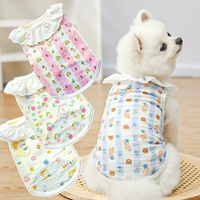 Vêtements pour animaux de compagnie en coton respirant pour l'été, design princesse, t-shirt pour chat et chien, confortable, doux, imprimé, accessoires pour animaux de compagnie