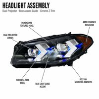 Kit de rétrofit de phares à LED 12V 55W avec feux de jour bleus pour BMW Série 5 F10/F18 2010-2017